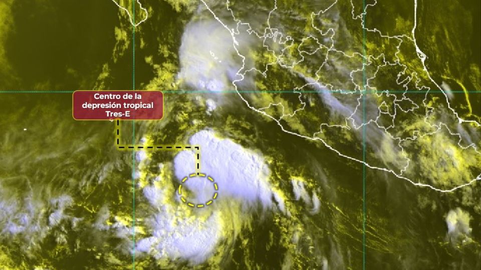 Depresión trocpial Tres-E se encuentra en el océano Pacífico | Conagua