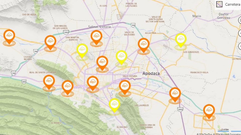 Estaciones de monitoreo ambiental.