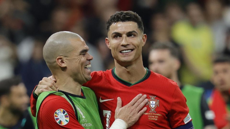 Pepe y Cristiano Ronaldo Portugal.