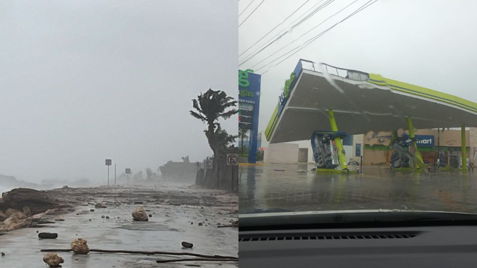 Beryl tocó tierra a las 5:05 de la mañana en Tulum