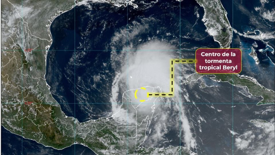 Beryl se degrada a tormenta tropical