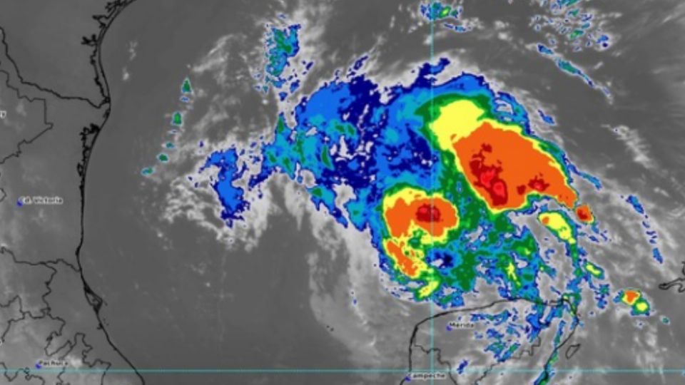 Paso de Beryl por México.