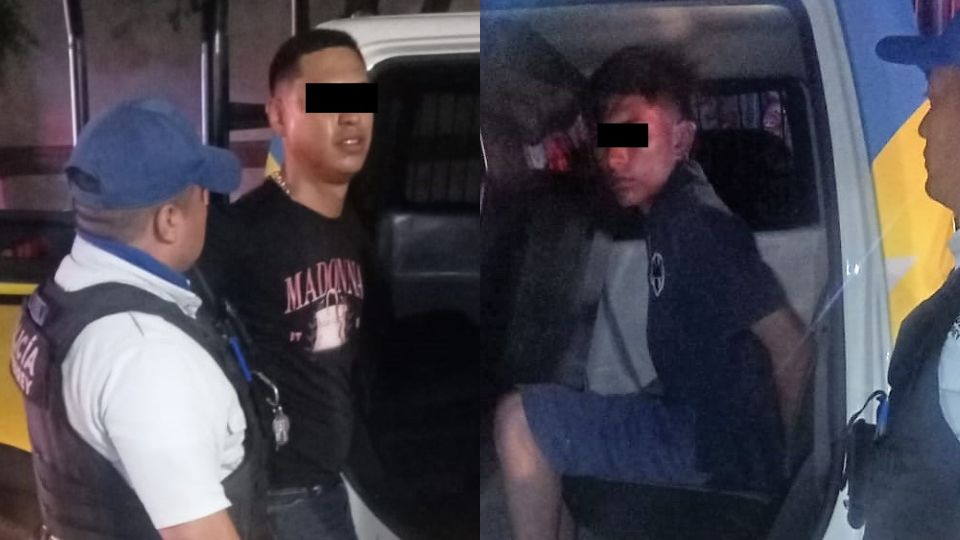 Hombres detenidos por pelea en bar de Monterrey