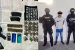 Arrestan a un hombre armado que traía drogas en Escobedo
