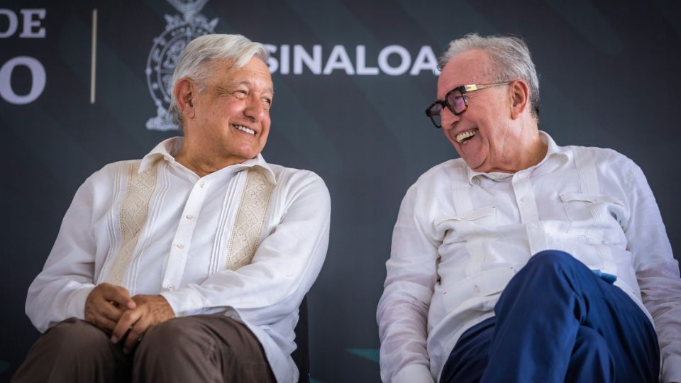 Andrés Manuel López Obrador y Rubén Rocha Moya | X / @rochamoya_