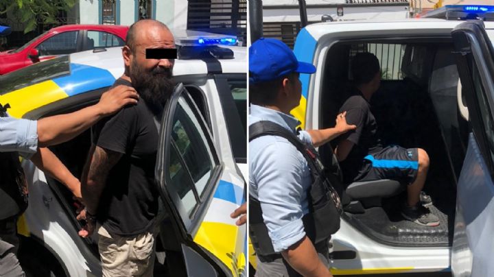 Detienen a hombre y a menor de edad por intentar robar auto en Monterrey