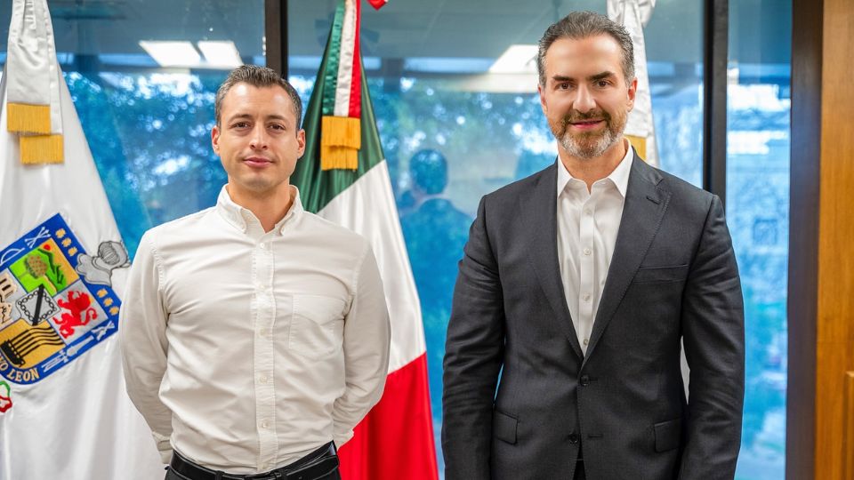 Luis Donaldo Colosio (izq.) y Adrián de la Garza tras una reunión | Facebook / Adrián de la Garza