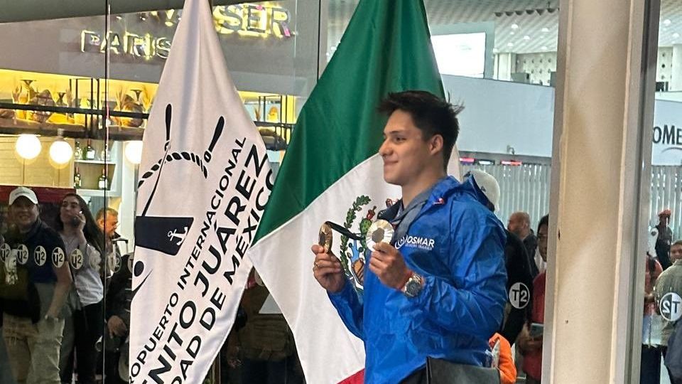 Osmar Olvera regresó a México tras su participación en los Juegos Olímpicos de París 2024