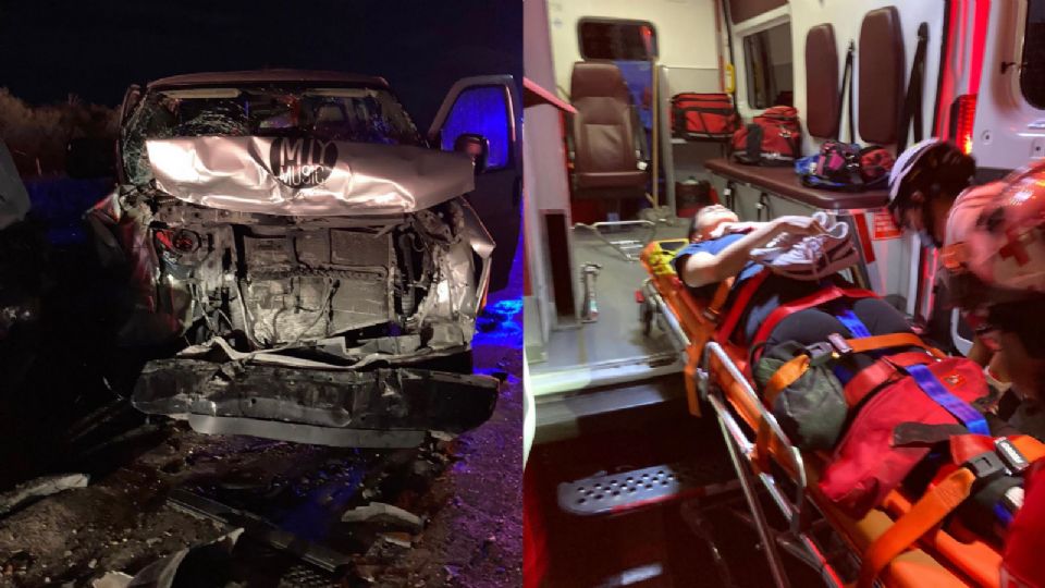 La Explosiva Sonora sufre accidente carretero en Coahuila.