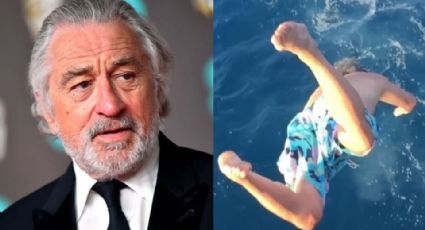 Robert De Niro celebra sus 81 años lanzándose al mar desde 9 metros de altura