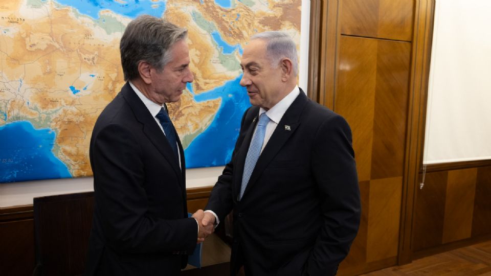 Antony Blinken y Benjamín Netanyahu.