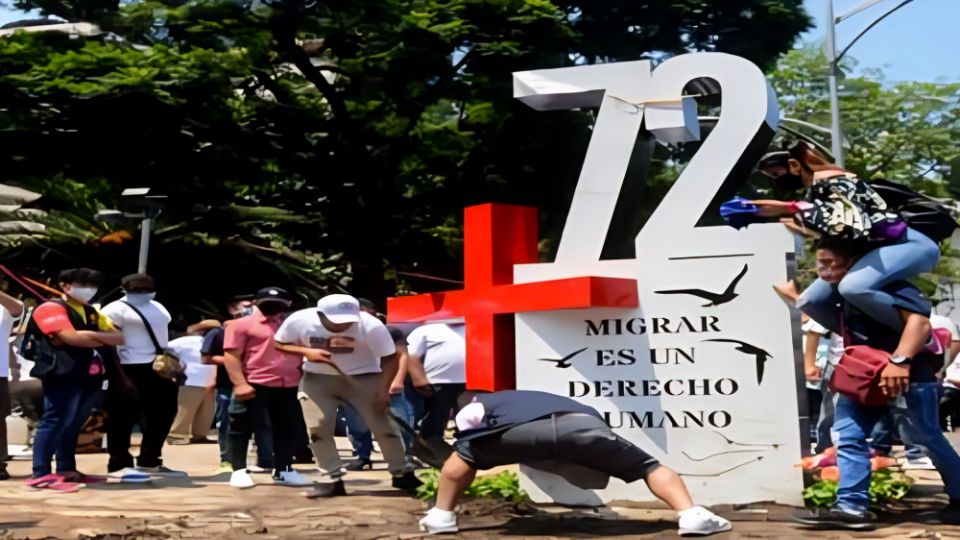 Monumento en memoria de los 72 migrantes asesinados | CEDH