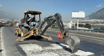 Cierran dos carriles de paso elevado Díaz Ordaz-20 de Noviembre