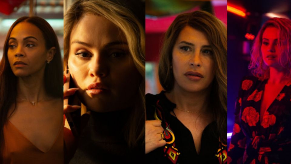 Karla Sofía Gascón, Selena Gomez, Zoe Saldaña y Adriana Paz, protagonistas de 'Emilia Pérez'.