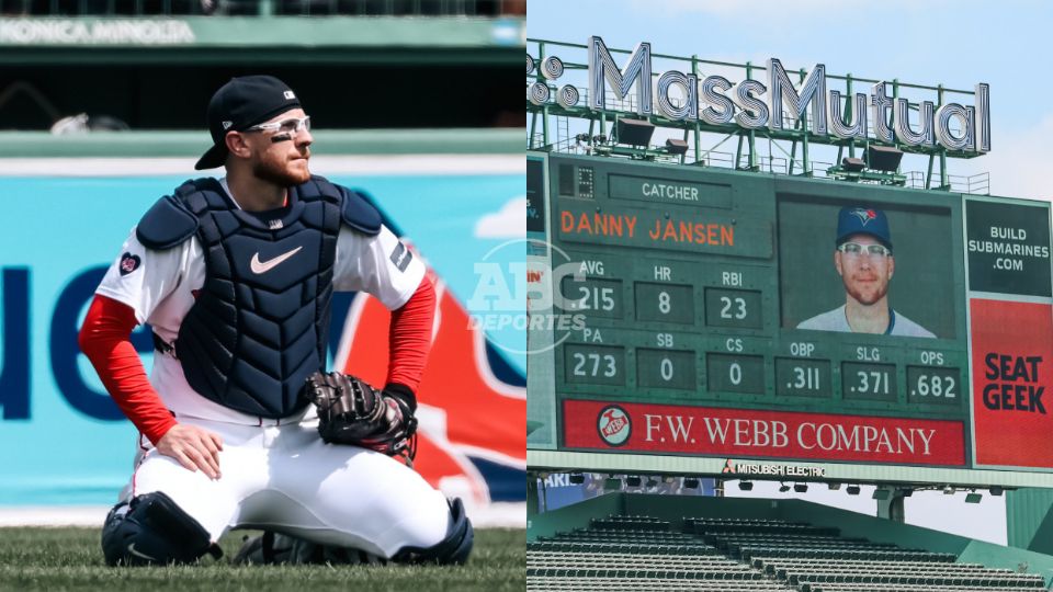 Danny Jansen fue catcher con Boston y bateó para Toronto.