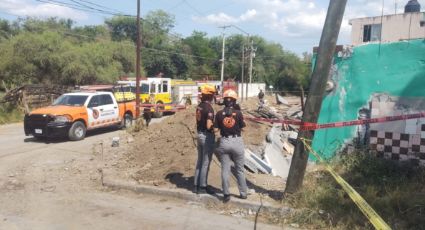 Muere una persona y una más es herida al colapsar la barda de una casa en Guadalupe