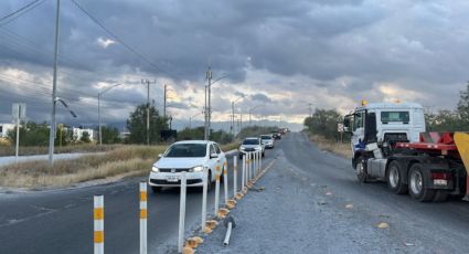 Denuncia falta de remodelación en la carretera a Aguafría en Apodaca