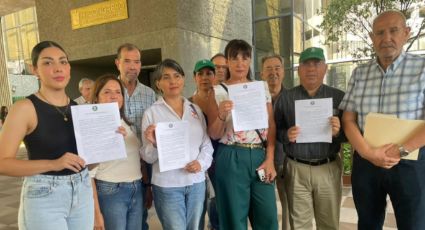 Colectivo manifiesta su apoyo a trabajadores del Poder Judicial en Nuevo León