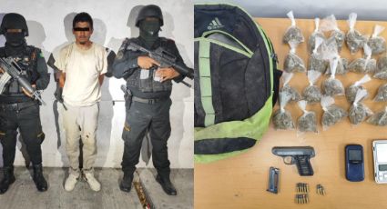 Arrestan a hombre armado y con droga en Sabinas Hidalgo