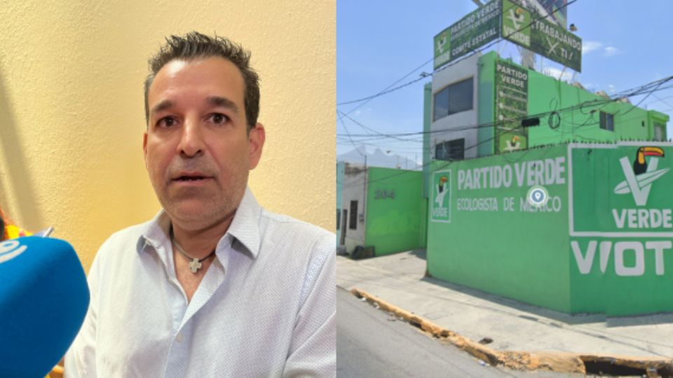 Edgar Salvatierra, dirigente estatal del Partido Verde.