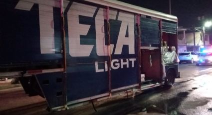 Se incendia camión con cerveza en San Nicolás