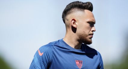 Rayados: Lucas Ocampos no entrenó con Sevilla por molestias en la rodilla