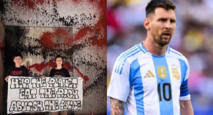 Activistas climáticos vandalizan la mansión de Messi en Ibiza, así quedó