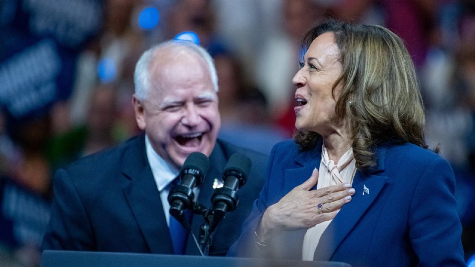 Kamala Harris y Tim Walz.