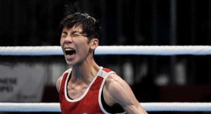 Boxeadora turca hace polémico gesto tras caer con Lin Yu-Ting