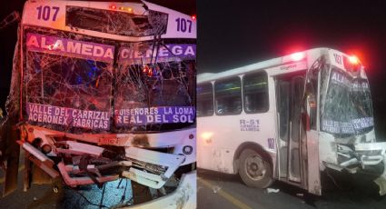 Choque entre camión de la ruta 51 y 3 vehículos más colapsa vialidad en Ciénega de Flores