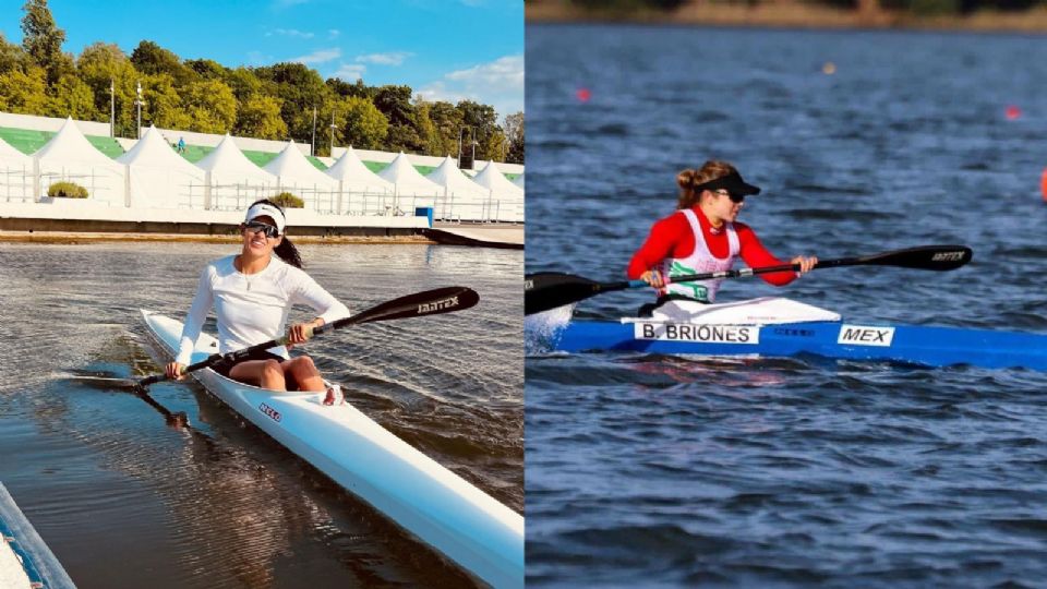 Karina Alanís y Beatriz Briones en su competencia individual de Kayak en París 2024