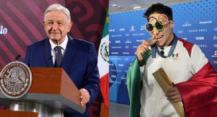 AMLO felicita a Osmar Olvera por doble medalla en París 2024; promete apoyarlo