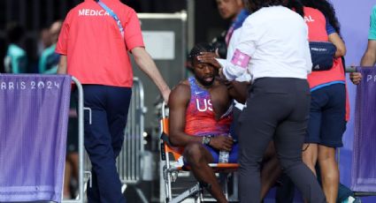 Noah Lyles compitió 2 días después de tener covid; salió en silla de ruedas