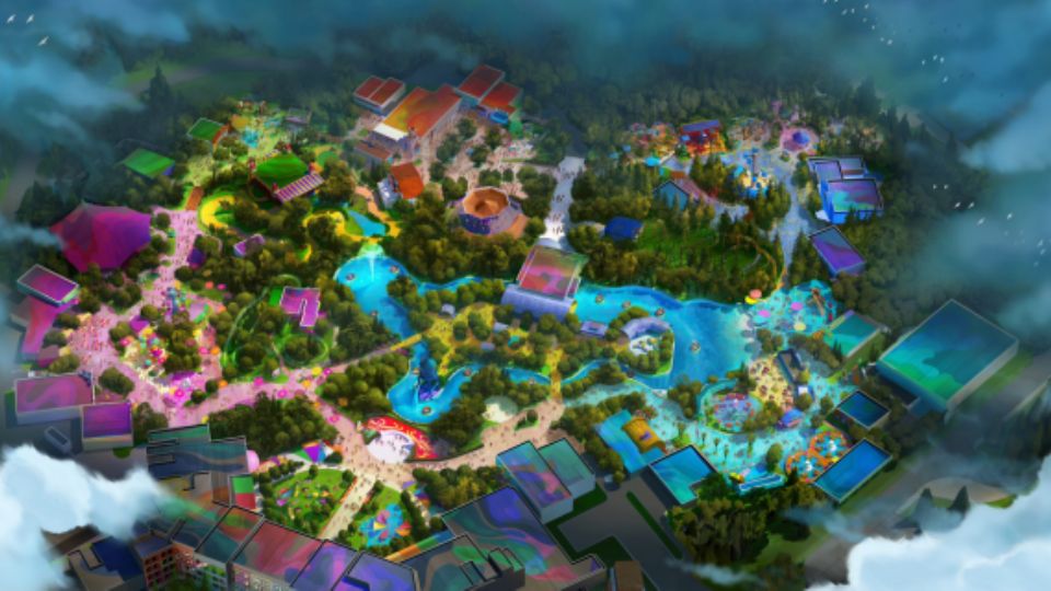 Proyección de Universal Kids Resort.