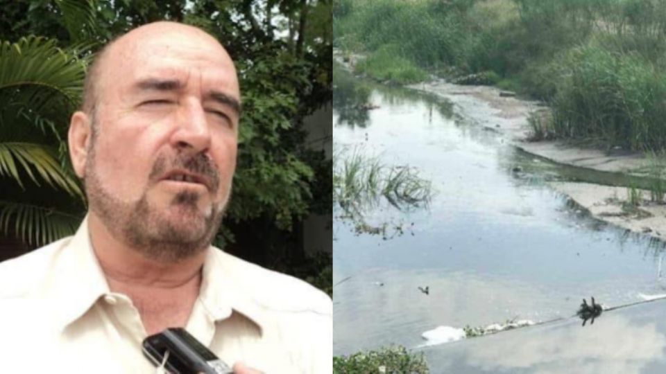 Raúl Quiroga Álvarez, secretario de Recursos Hidráulicos para el Medio Ambiente de Tamaulipas, señala escasez de agua en la Cuenca del Río Bravo.