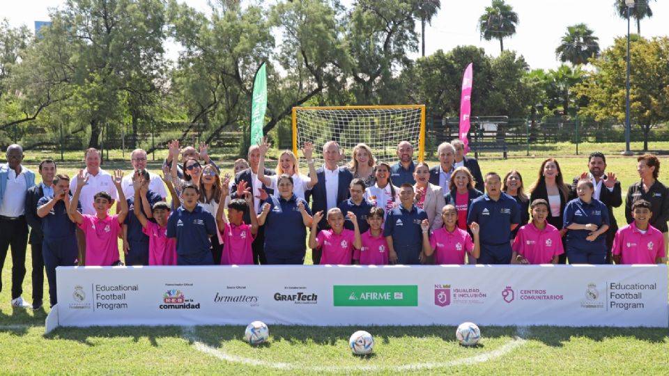 Inauguran primera academia de inclusión de la Fundación Real Madrid en Nuevo León.