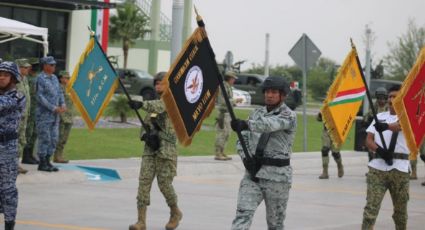 Fuerzas federales ensayan desfile de la Independencia en cuartel militar de Apodaca