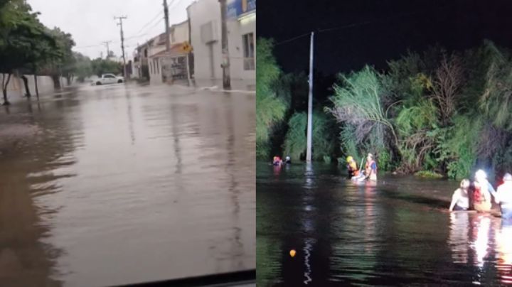 ‘Ileana’ toca tierra en Sinaloa y provoca inundaciones