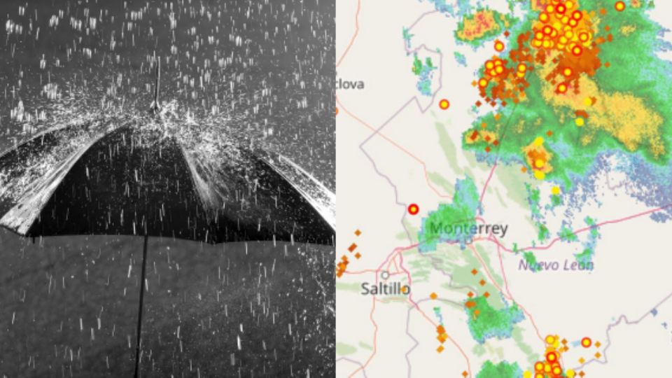 Se esperan fuertes lluvias esta noche en Monterrey.