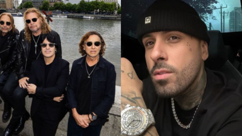 Maná y Nicky Jam, músicos.