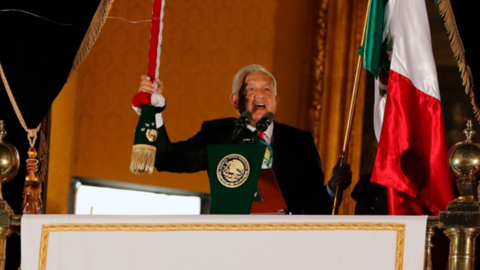 AMLO desde Palacio Nacional.