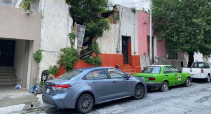 Casas en el centro de Monterrey peligran por derrumbes