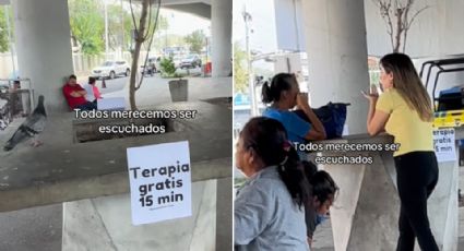 Video: Psicóloga ofrece terapias gratuitas bajo puente vehicular en Monterrey