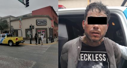 Detienen a hombre por intentar asaltar una tienda de conveniencia en Barrio Antiguo