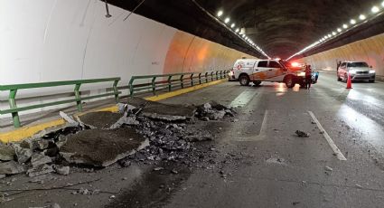 Cierran túnel de la Loma Larga en dirección de Monterrey a San Pedro