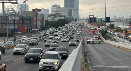 Cierre en túnel de la Loma Larga colapsa el tráfico