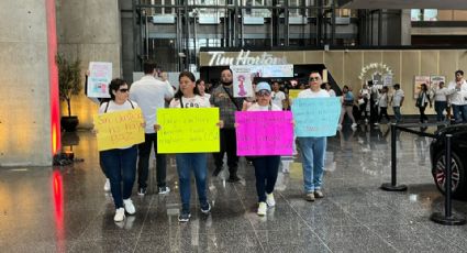 Al grito de ‘dictadura, no’, protestan en Pabellón M contra reforma judicial