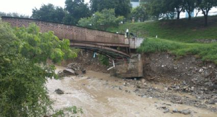 Colapsa puente peatonal en parque Rufino Tamayo, en San Pedro