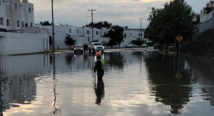 Lluvias provocan inundación en Ex Hacienda San Francisco, Apodaca