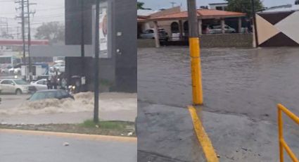 Fuerte lluvia provoca encharcamientos y caos